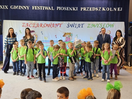 XIX GMINNY FESTIWAL PIOSENKI PRZEDSZKOLNEJ W PRZEDSZKOLU PUBLICZNYM W ŁĄKCIE GÓRNEJ