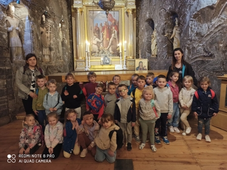 Wycieczka grupy „Gwiazdeczki” do Kopalni Soli 